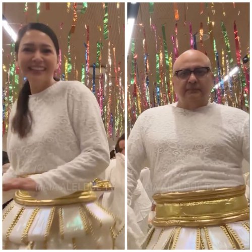 Gaya Kocak Maia Estianty-Irwan Mussry Pakai Kostum Carnaval di Brasil