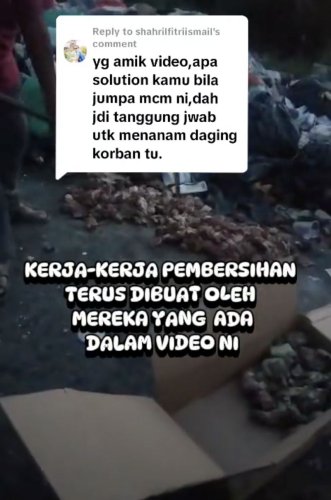 Sedih! Hampir 20 Kg Daging Kurban Tergeletak di Dekat Pembuangan Sampah