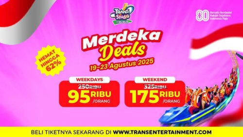 Promo Spesial HUT RI, Main ke Trans Studio Cibubur Cuma 95 Ribuan!