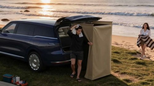 Makin Unik Aja, Mobil Hybrid Punya Shower buat Mandi