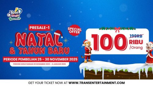 Liburan Akhir Tahun Sudah Dekat! Tiket Trans Studio Bandung Mulai Rp100 Ribuan!