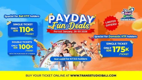Self Reward Nggak Harus Mahal! Tiket Trans Studio Theme Park Bali Mulai Rp 110 Ribu!