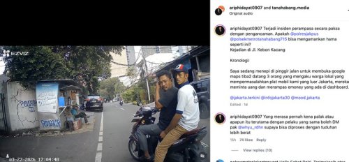 Cuma Menepi Lihat Maps, Preman Tanah Abang Palak Mobil 'Pelat Luar' Rp 300 Ribu