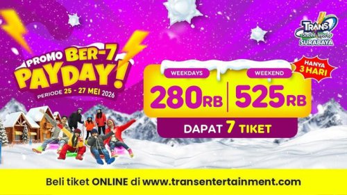 Nggak Perlu ke Luar Negeri, Kamu Bisa Main Salju di Surabaya dengan Promo Payday Ini