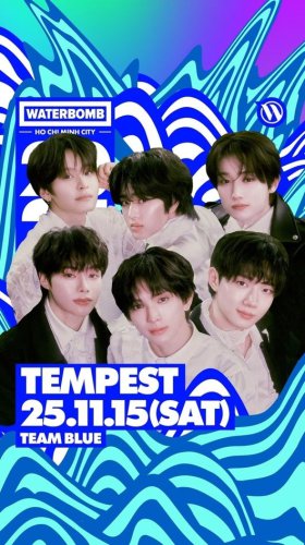 TEMPEST、デビュー後初の「WATERBOMB」出演決定！11月15日のベトナム公演に参加