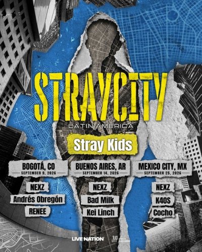 Stray Kids、全公演のヘッドライナーに！新音楽フェスティバルが9月にラテンアメリカで開催決定