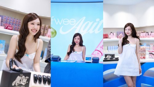 TWICE ナヨンが新宿ルミネエストに！韓国コスメブランド「fwee」直営店の1日店長として接客