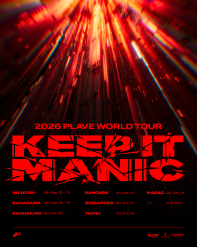 PLAVE、日本公演も！自身初のワールドツアー「KEEP IT MANIC」開催決定