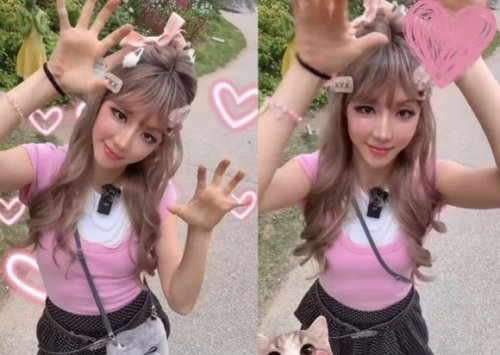 パク・ハンビョル、大胆ギャルメイクに挑戦！話題のチャレンジにあわせて可愛らしいダンス披露