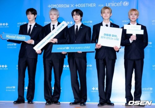 【PHOTO】TOMORROW X TOGETHER、ユニセフとのキャンペーン「TOGETHER FOR TOMORROW」記者懇談会に出席