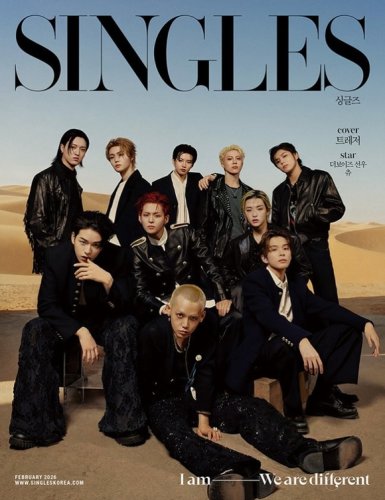 TREASURE、日韓で「SINGLES」カバーに&hellip;グローバルな存在感を改めて証明