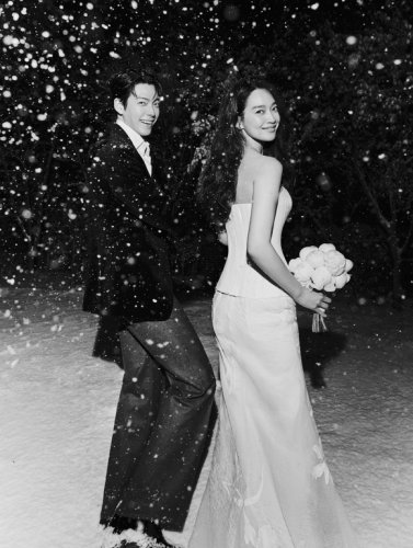 &ldquo;本日結婚&rdquo;キム・ウビン＆シン・ミナ、ロマンチックなウエディングフォト公開！まるで映画のワンシーン