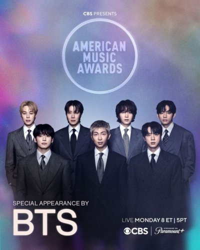 BTS、5年ぶりに「アメリカン・ミュージック・アワード」に出席へ&hellip;3部門にノミネート