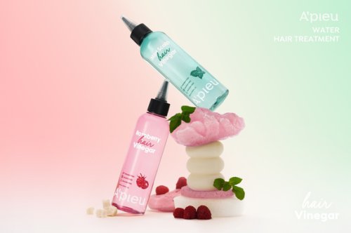 韓国コスメ「A'pieu」ビネガー成分を配合！頭皮＆ヘアケア特化のトリートメント2種を本日より発売