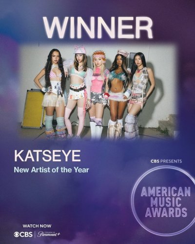 KATSEYE「アメリカン・ミュージック・アワード」で新人賞を含む3冠達成！