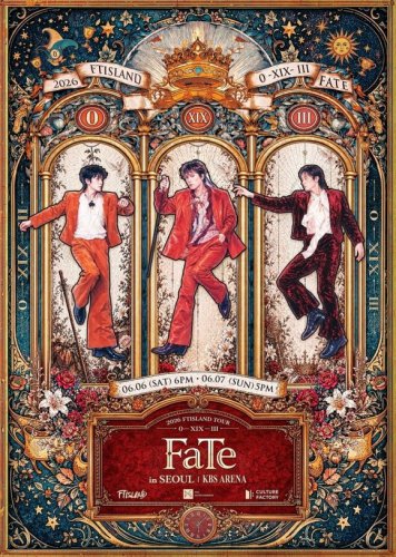 FTISLAND、6月に韓国でコンサートを開催決定！タロットカードを連想させるポスター公開