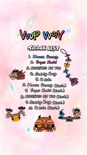 VVUP、1stミニアルバム「VVON」トラックリストを公開
