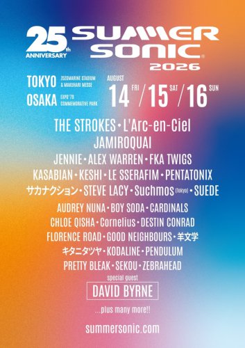 BLACKPINK ジェニー＆LE SSERAFIMの出演が決定！「SUMMER SONIC 2026 」第1弾アーティストを発表
