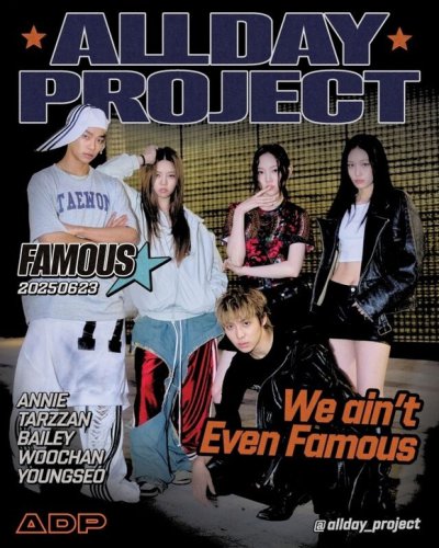 &ldquo;ILLIT脱退&rdquo;ヨンソら所属の男女混合グループALLDAY PROJECT、デビューシングル「FAMOUS」予告コンテンツを公開