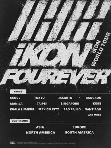 iKON、メンバー4人の除隊後初！日本2都市含むワールドツアーを5月より開催決定