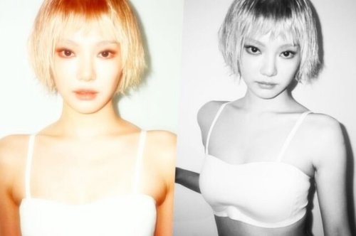 aespaのNINGNING、金髪ショートカット姿を披露！大胆なイメチェンが大反響「イケメンすぎる」