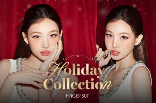 TWICE ナヨンがミューズの韓国発ネイルブランド「FINGER SUIT」ホリデーコレクションが11月24日に発売