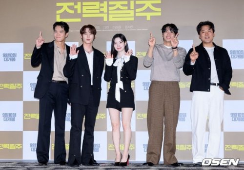 【PHOTO】ハ・ソクジンからTWICE ダヒョンまで、映画「全力疾走」マスコミ試写会に出席
