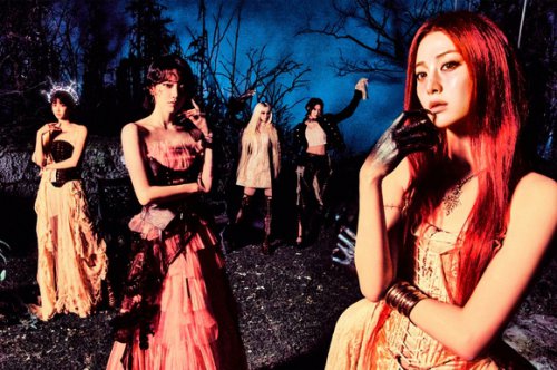 LE SSERAFIM、クリーチャーに変身！？オッドアイ＆ベリーショートも&hellip;2ndフルアルバムのビジュアルに注目