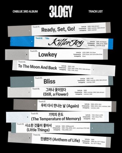 CNBLUE、3rdフルアルバム「3LOGY」トラックリストを公開！全10曲のタイトルが明らかに