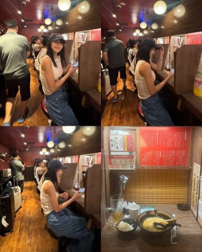 ハ・ジウォン、有名ラーメン屋で特大スマイル！ドンキでの記念ショットも&hellip;大阪旅行を満喫