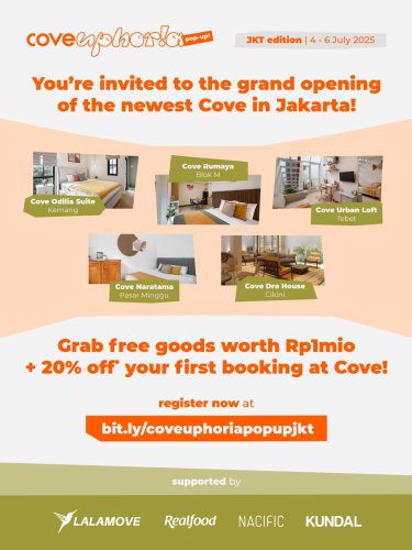 Cove luncurkan lima properti secara serentak dalam &ldquo;Coveuphoria Pop-up: JKT Edition&rdquo;, penuhi preferensi hunian di Jakarta