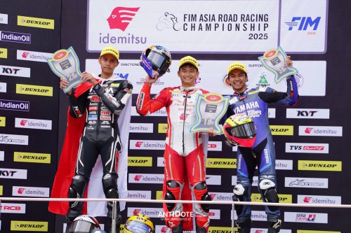 Asia Road Racing Championship 2025 Astra Honda Racing Team &ndash; PEMBALAP MUDA INDONESIA NAIK PODIUM
