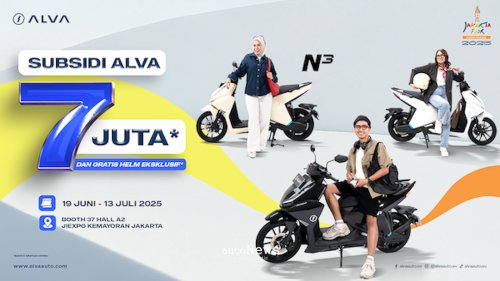 Pameran &amp; Hiburan Jakarta Fair 2025 &ndash; MOTOR LISTRIK ALVA DISKON HINGGA RP 7 JUTA