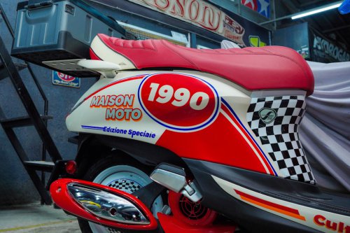 Modifikasi Skutik Yamaha Grand Filano Hybrid &ndash; TAMPIL KLASIK ALA RALLY 90-AN