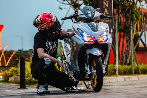 Modifikasi Skutik AEROX ALPHA Cyber Futuristic ala Gundam &ndash; JADI SOROTAN DI GTA 2025