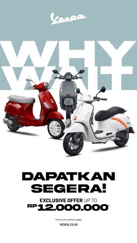 Promo Motor Awal Tahun Promo Awal 2026 Piaggio Group &ndash; DISKON HINGGA RP 12 JUTA