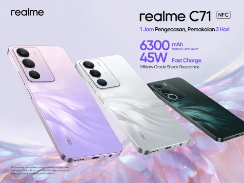 Realme C71 NFC Resmi Hadir di Indonesia, Baterai 6.300mAh di Bawah Rp 2 Juta!