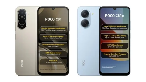 Poco C81 dan C81x Meluncur, Pakai SoC T7250 dan Layar Besar