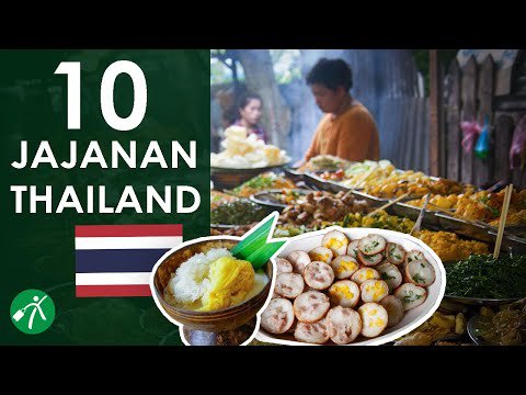 1. Mango Sticky Rice, 2. Khanom Pang Ai Tiim, 3. Sate Bakso dan Sate Sosis, 4. Serangga Goreng, 5. Cha Yen, 6. Pad Thai, 7. Khao Niao Moo Ping, 8. Thai Pancake, 9. Thai Candied Cassava, 10. Nai Mong Hoy Tod, Top 10+ Jajanan Khas Thailand yang Terkenal dan Wajib Dicoba