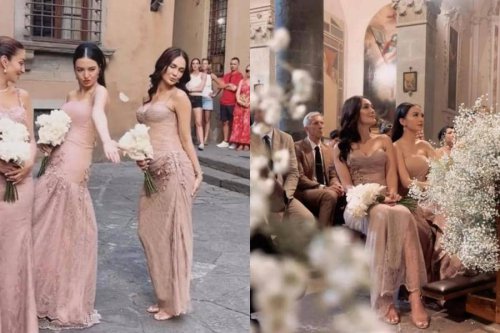 Gaya Luna Maya Jadi Bridesmaid di Pernikahan Millane Fernandez
