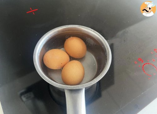 Light, oil-free hard-boiled egg mayonnaise! perfect when you can't eat raw eggs!