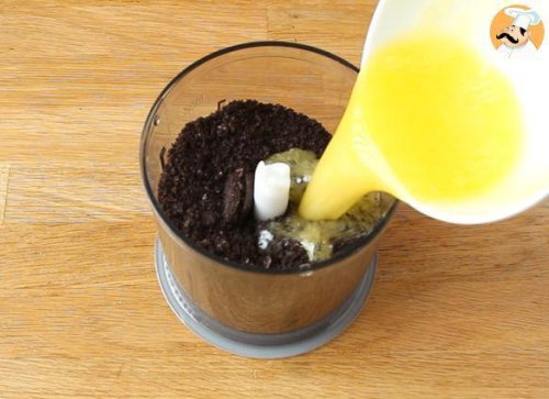 Oreo and chocolate tart - no bake
