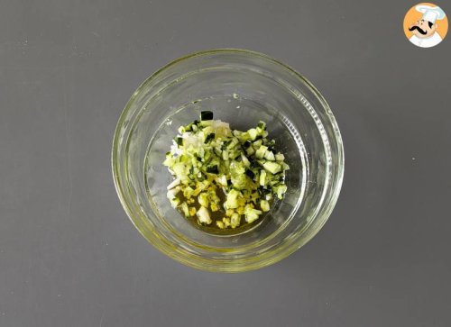 Greek yogurt, cucumber and onion sauce