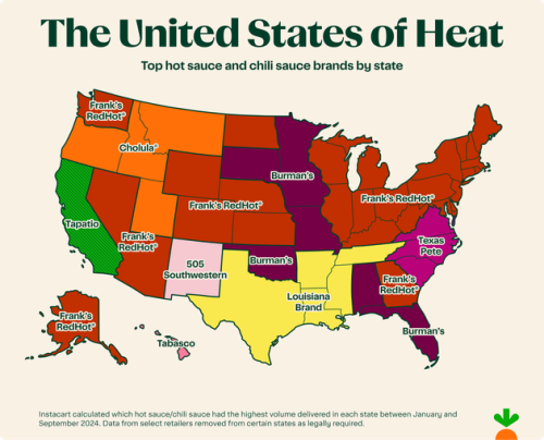 Americans' Hot Sauce Preferences, Broken Down By State