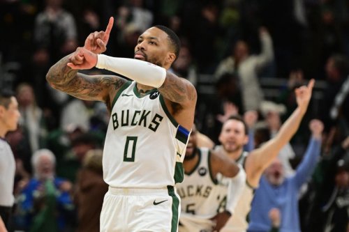 How does Damian Lillard's contract with the Trail Blazers affect Bucks' salary cap?