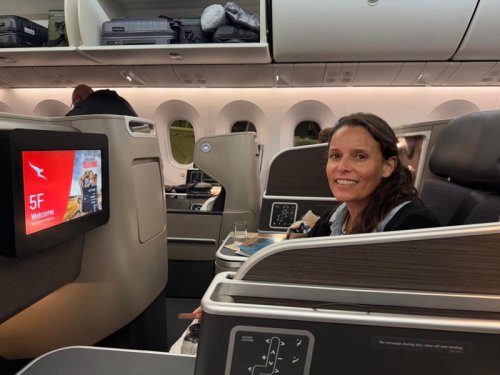 We flew business class on one of the world's longest flights. The perks made me wish our 17-hour trip was longer.