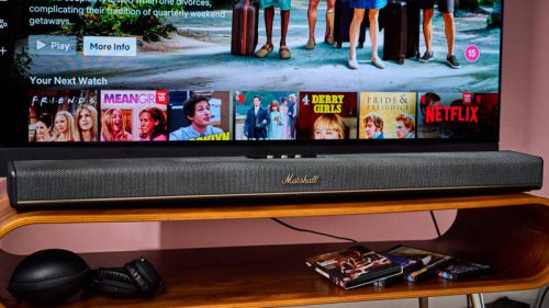 I tried Marshall&rsquo;s first soundbar, which rivals the Sonos Arc Ultra with an amp-inspired design and huge Dolby Atmos sound