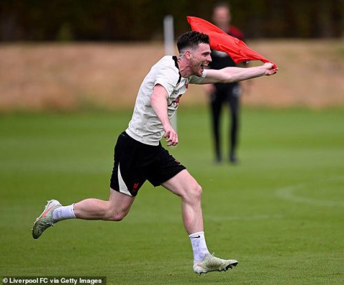 Andy Robertson reacts to threat of &pound;45m-rated Milos Kerkez taking his place - with Liverpool interested in signing Bournemouth left-back