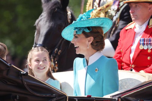 Princess Charlotte and Kate Middleton Have an Adorable Twin Moment in Matching Blue Looks