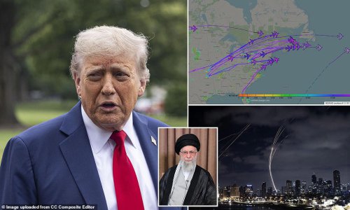 Dozens of US Air Force tankers deployed across the Atlantic